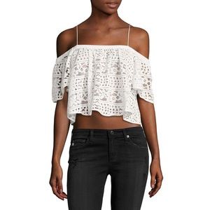 NWT Plenty by Tracy Reese Lace lace crop top